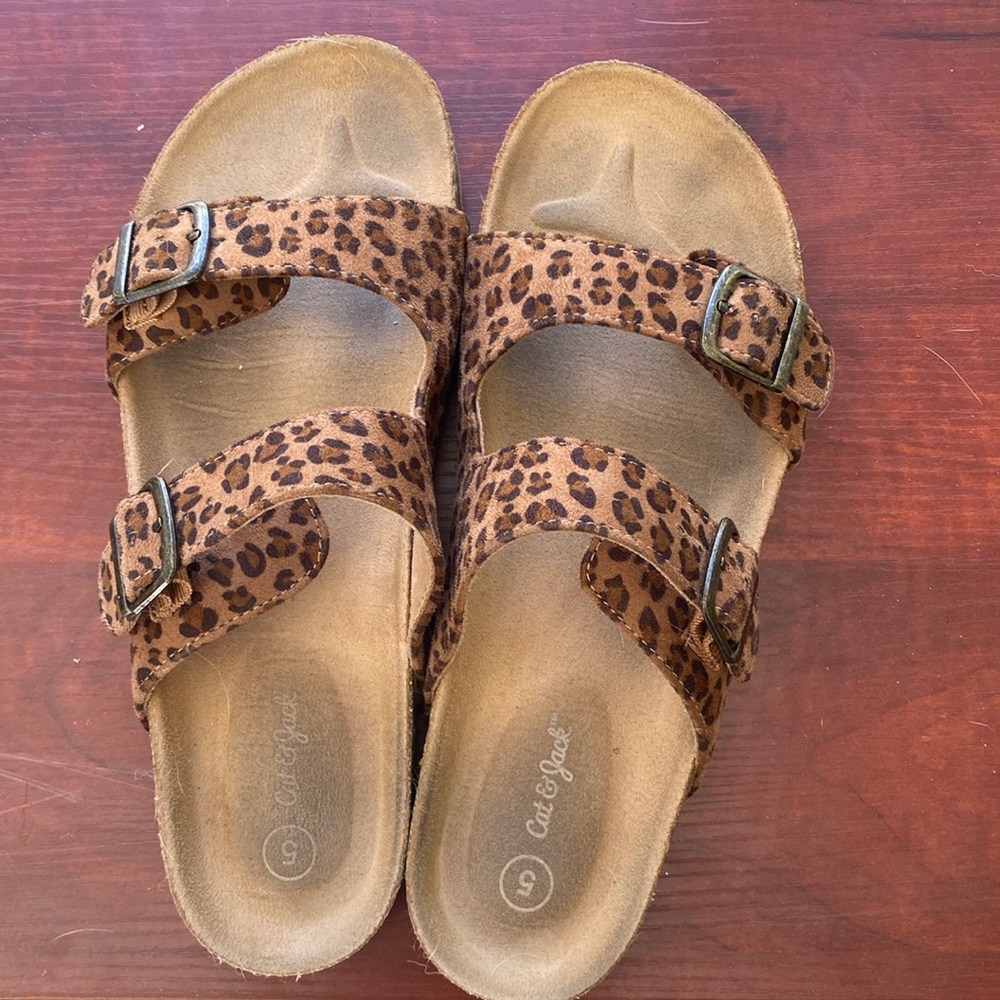 Cheetah print sandals